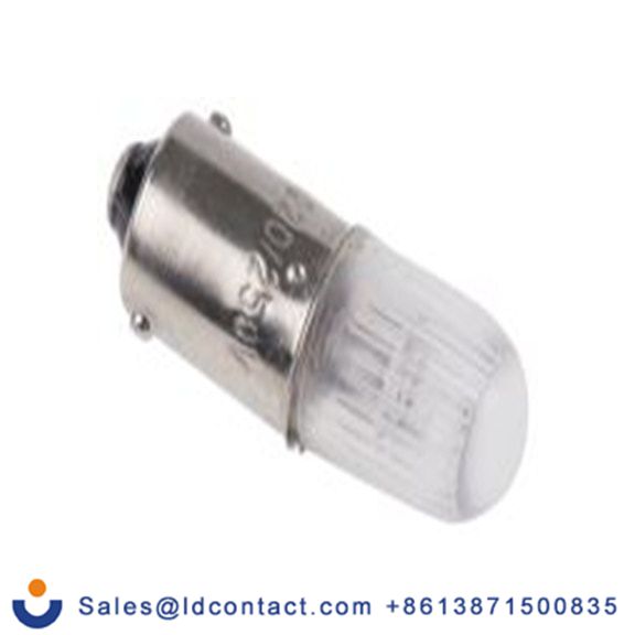 RS PRO 104-761  指示灯, 橙色, BA9灯座, Φ10 mm, 28 mm长, 220/250 V dc