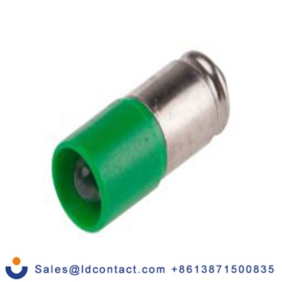 RS PRO 203-600  指示灯, 单芯片, 绿色, 小型槽灯座, Φ6 mm, 16 mm长, 525 nm长, 24 V ac/dc