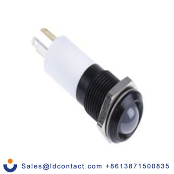 RS PRO 203-666  绿色, 黄色, 红色 面板安装指示器, 24 V dc 焊接片端接, 凸型边框, 黑色边框