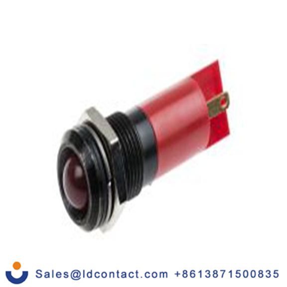 RS PRO 203-969  红色 面板安装指示器, 12 V ac/dc 焊接片端接, 凸型边框