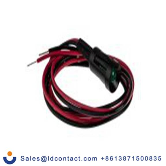 RS PRO 204-079  绿色 面板安装指示器, 12 V dc 导线端接, 凹入式边框, 黑色边框