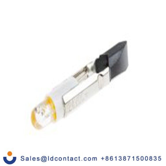 RS PRO 204-221  指示灯, 单芯片, 黄色, Φ5.5 mm, 29.5 mm长, 587 nm长 300mcd, 24 V ac/dc