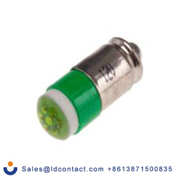 RS PRO 204-647  指示灯, 多芯片, 绿色, 小型槽灯座, Φ6 mm, 15.25 mm长, 565 nm长, 12 V dc