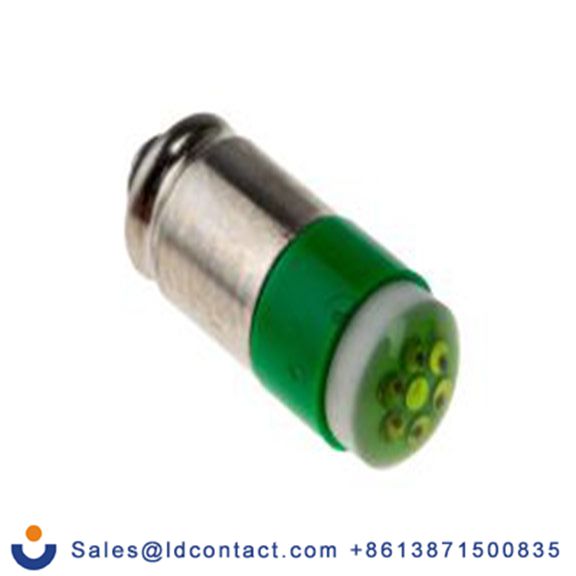 RS PRO 204-681  指示灯, 多芯片, 绿色, 小型槽灯座, Φ6 mm, 15.25 mm长, 565 nm长, 28 V dc