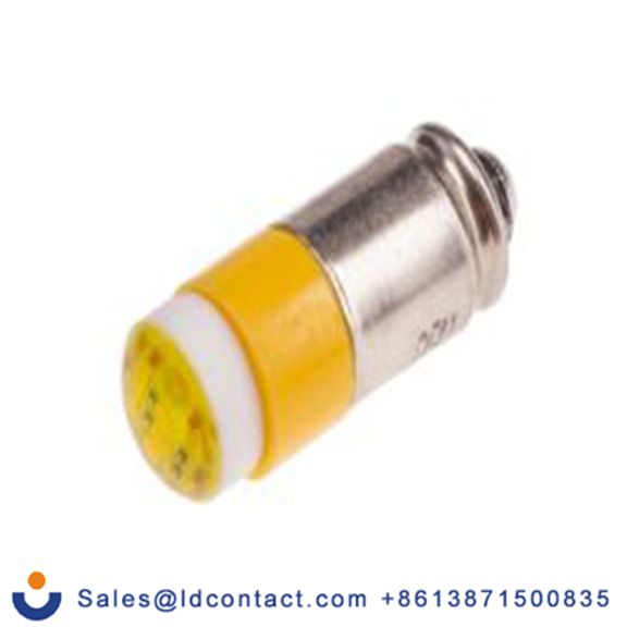 RS PRO 204-732  指示灯, 多芯片, 黄色, 小型槽灯座, Φ6 mm, 15.25 mm长, 585 nm长, 28 V ac/dc