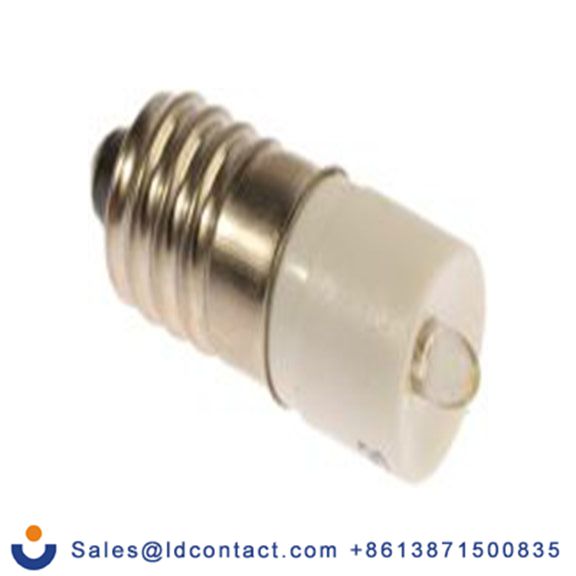 RS PRO 204-811  指示灯, 单芯片, 白色, E10灯座, Φ10 mm, 25.25 mm长, 28 V ac/dc