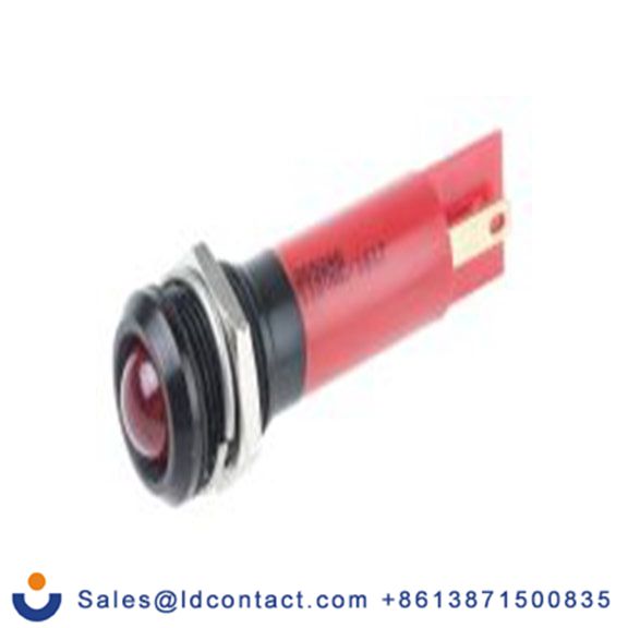 RS PRO 205-246  红色 面板安装指示器, 130 V ac, 凸型边框, 黑色边框, IP40