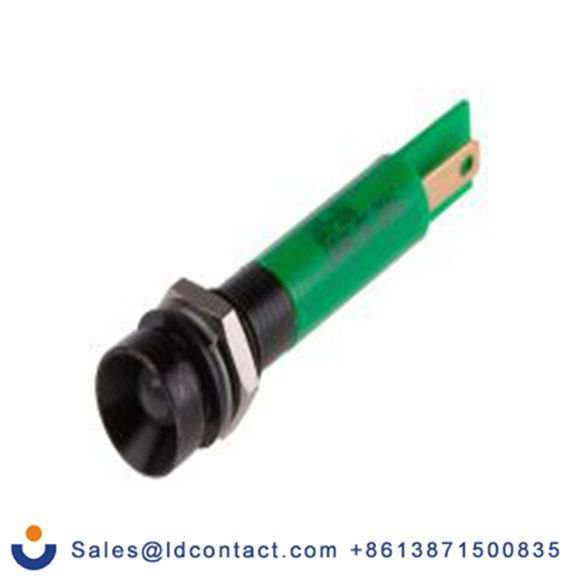 RS PRO 205-280  绿色 面板安装指示器, 24 V ac/dc 焊接片端接, 凹入式边框, IP40