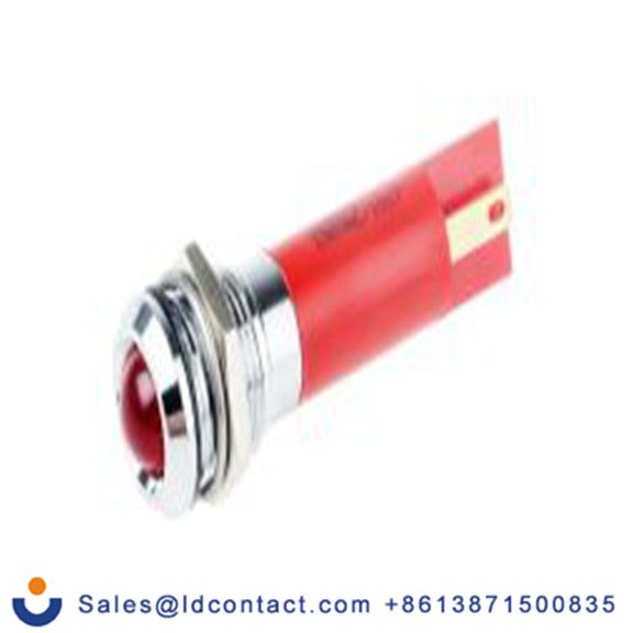 RS PRO 205-375  红色 面板安装指示器, 130 V ac, 凸型边框, 银色边框, IP40