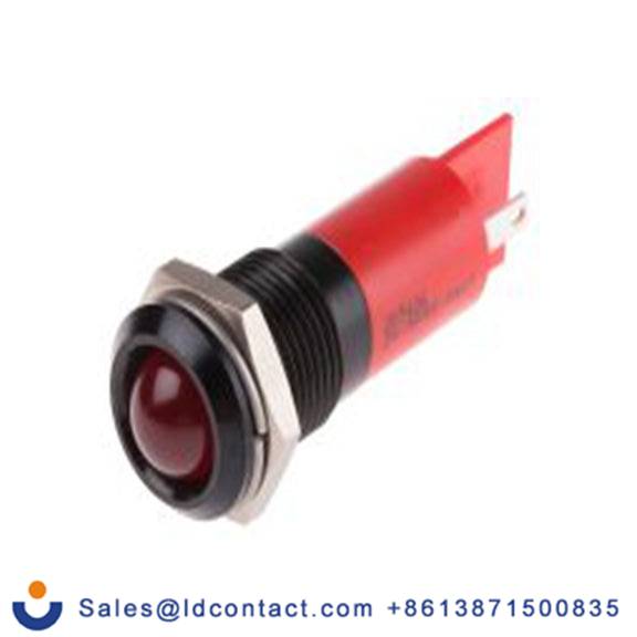 RS PRO 205-426  红色 面板安装指示器, 24 V dc, 36 V dc, 凸型边框, 黑色边框
