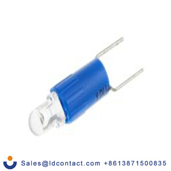 RS PRO 205-511  指示灯, 单芯片, 蓝色, Φ4.25 mm, 17 mm长, 470 nm长, 12 V ac/dc