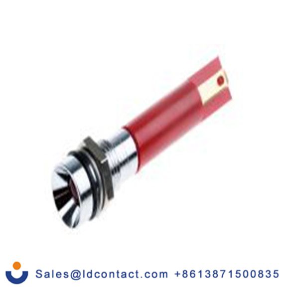 RS PRO 205-628  红色 面板安装指示器, 12 V 焊接片端接, 凹入式边框, 银色边框, IP40