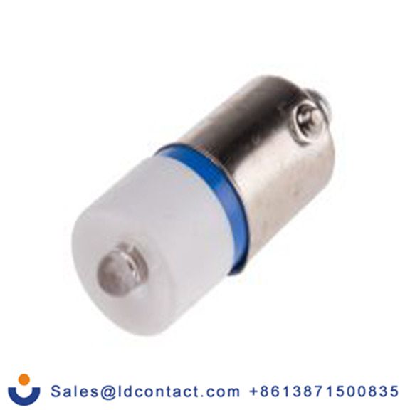 RS PRO 206-946  指示灯, 单芯片, 蓝色, BA9灯座, Φ10 mm, 24 mm长, 470 nm长, 130 V ac