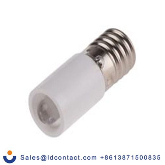 RS PRO 206-952  指示灯, 单芯片, 白色, E10灯座, Φ10 mm, 25.25 mm长, 24 V ac/dc