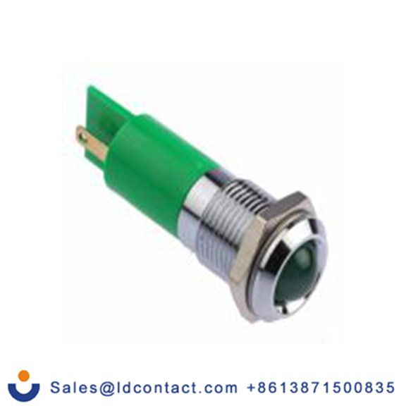 RS PRO 207-157  绿色 面板安装指示器, 24 V dc, 凸型边框, 银色边框, IP40