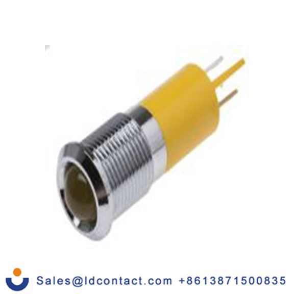 RS PRO 207-163  黄色 面板安装指示器, 24 V dc, 凸型边框, 银色边框, IP40