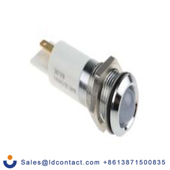 RS PRO 207-179  白色 面板安装指示器, 24 V dc, 凸型边框, 银色边框, IP40