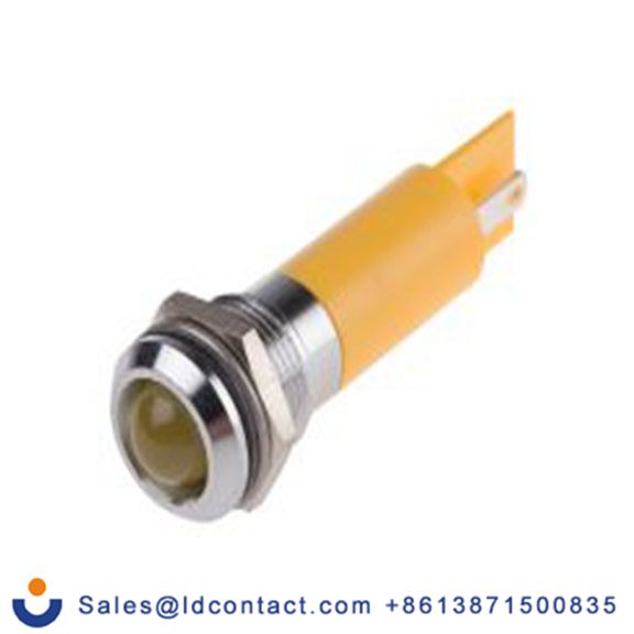 RS PRO 207-292  黄色 面板安装指示器, 230 V ac, 凸型边框, 银色边框, IP40
