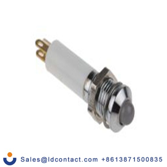 RS PRO 207-387  绿色, 黄色, 红色 面板安装指示器, 12 V dc 焊接片端接, 凸型边框, 银色边框 面板安装