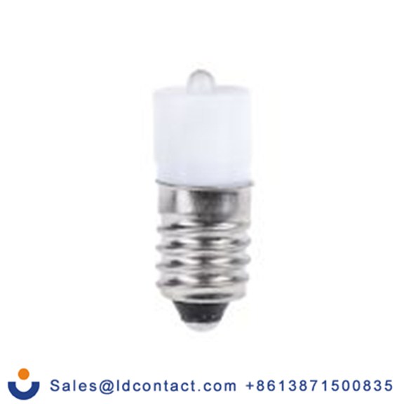 RS PRO 207-523  指示灯, 单芯片, 白色, E10灯座, Φ10 mm, 25.25 mm长