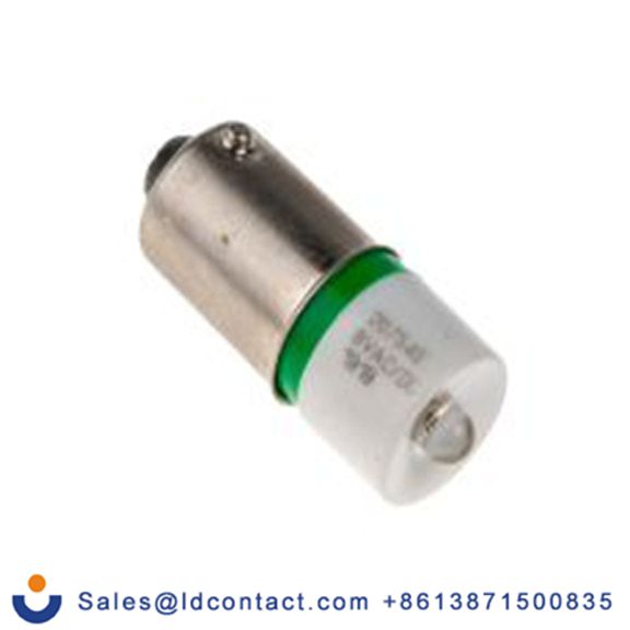 RS PRO 207-545  指示灯, 单芯片, 绿色, BA9灯座, Φ10 mm, 24 mm长, 525 nm长