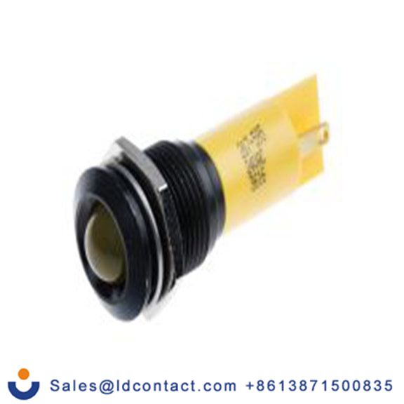 RS PRO 207-595  黄色 面板安装指示器, 24 V ac/dc 焊接片端接, 凸型边框