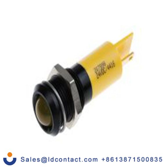 RS PRO 207-898  黄色 面板安装指示器, 24 V dc 焊接片端接, 凸型边框