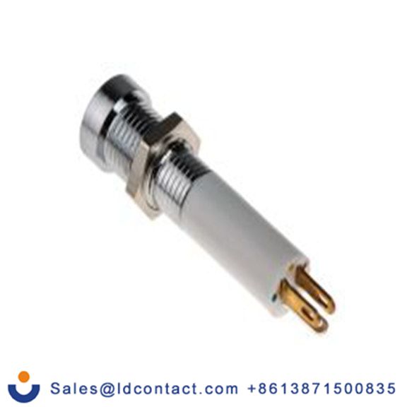 RS PRO 207-999  红色, 绿色, 黄色 面板安装指示器, 24 V dc 焊接片端接, 凹入式边框, 银色边框 面板安装