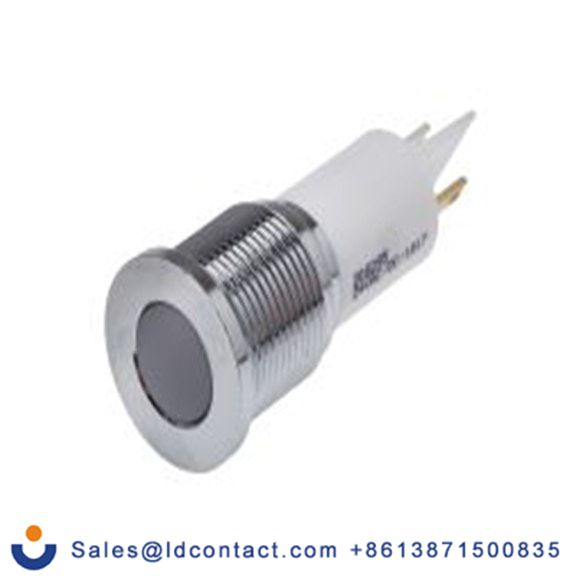 RS PRO 208-295  白色 面板安装指示器, 24 V ac/dc 焊接片端接, 平齐边框, 银色边框