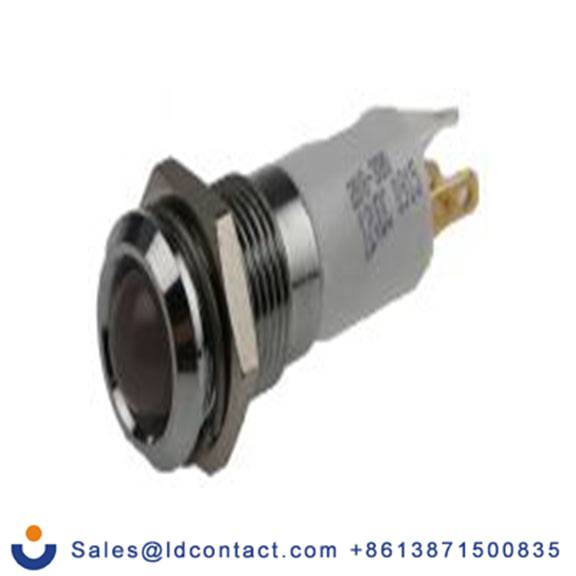 RS PRO 208-380  红色, 黄色, 绿色 面板安装指示器, 12 V dc 焊接片端接, 凸型边框, 银色边框 面板安装