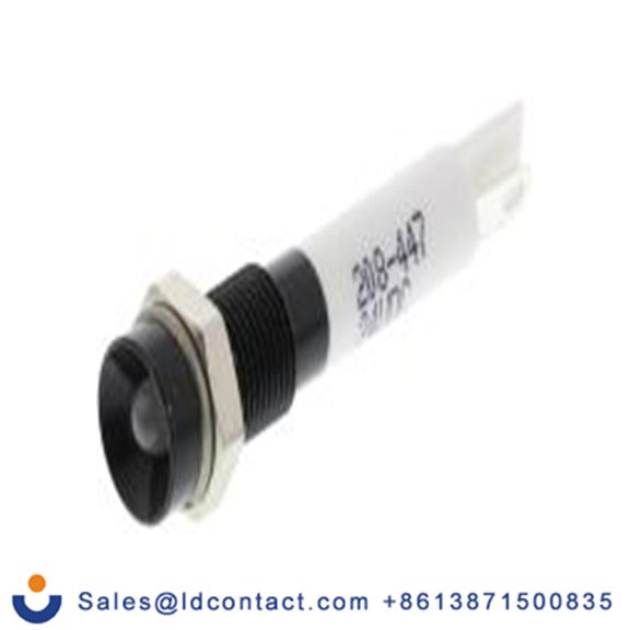 RS PRO 208-447  红色 面板安装指示器, 24 V dc 焊接片端接, 凹入式边框, 黑色边框