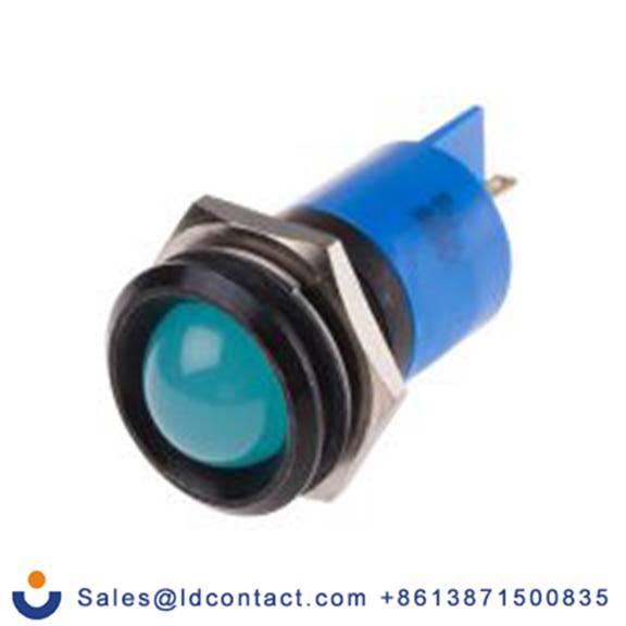 RS PRO 208-510  蓝色 面板安装指示器, 230 V ac, 凸型边框, IP40