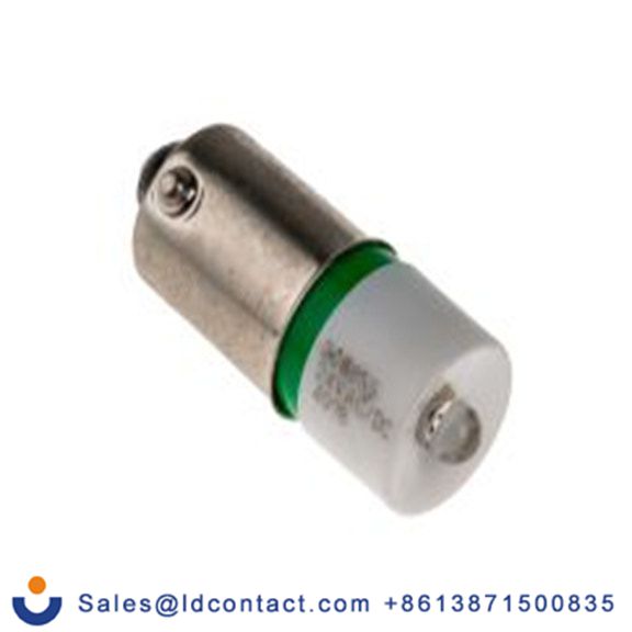 RS PRO 208-655  指示灯, 单芯片, 绿色, BA9灯座, Φ10 mm, 24 mm长, 525 nm长