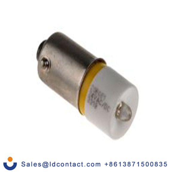 RS PRO 208-661  指示灯, 单芯片, 黄色, BA9灯座, Φ10 mm, 24 mm长, 587 nm长, 24 V ac/dc