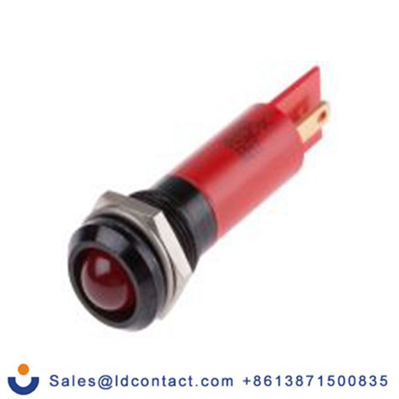 RS PRO 208-762  红色 面板安装指示器, 12 V ac/dc 焊接片端接, 凸型边框, IP40