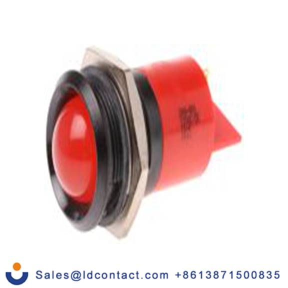 RS PRO 208-891  红色 面板安装指示器, 12 V ac/dc 焊接片端接, 凸型边框