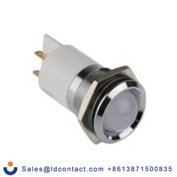 RS PRO 208-942  绿色, 黄色, 红色 面板安装指示器, 24 V dc 焊接片端接, 凸型边框, 银色边框 面板安装