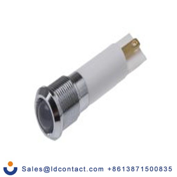 RS PRO 209-052  白色 面板安装指示器, 24 V ac/dc 焊接片端接, 凸型边框, 银色边框, IP40