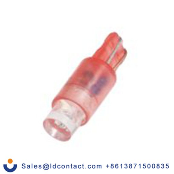 RS PRO 209-355  指示灯, 单芯片, 红色, 楔形灯座, Φ5.75 mm, 16.75 mm长, 630 nm长 90mcd, 24 V ac/dc