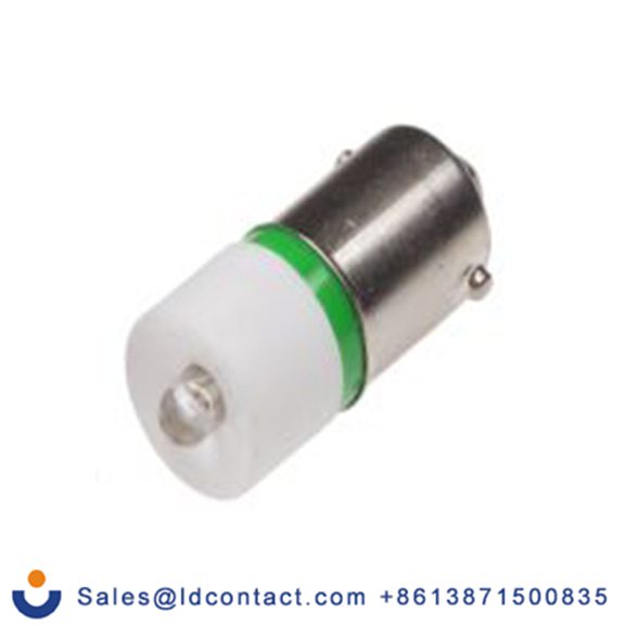 RS PRO 209-440  指示灯, 单芯片, 绿色, BA9灯座, Φ10 mm, 24 mm长, 525 nm长