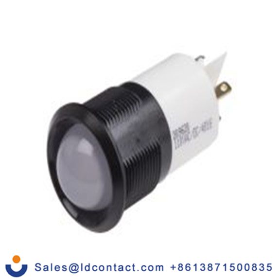 RS PRO 209-620  白色 面板安装指示器, 130 V ac, 凸型边框, 黑色边框, IP40