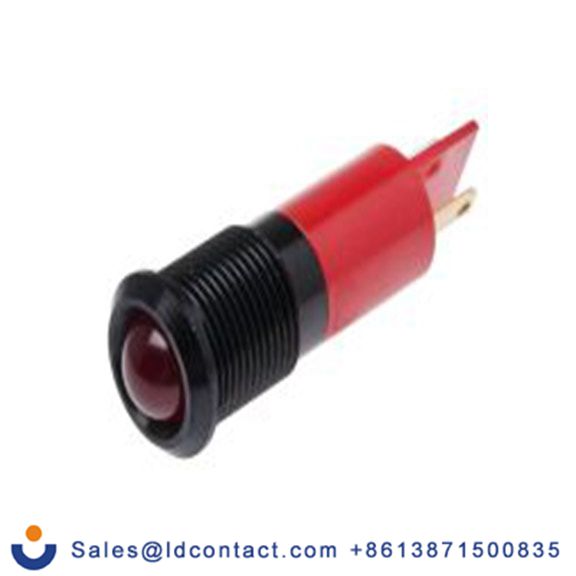 RS PRO 209-850  红色 面板安装指示器, 12 V dc 焊接片端接, 凸型边框