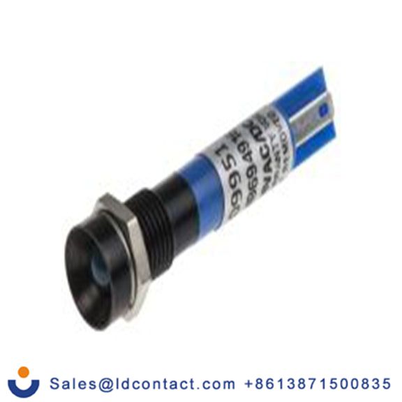 RS PRO 209-951  蓝色 面板安装指示器, 24 V dc 焊接片端接, 凹入式边框