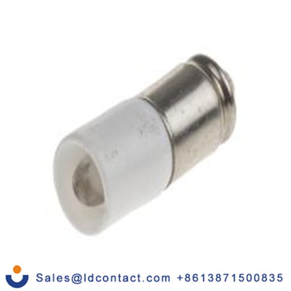 RS PRO 210-046  指示灯, 单芯片, 白色, 小型槽灯座, Φ6.1 mm, 16 mm长, 48 V ac/dc