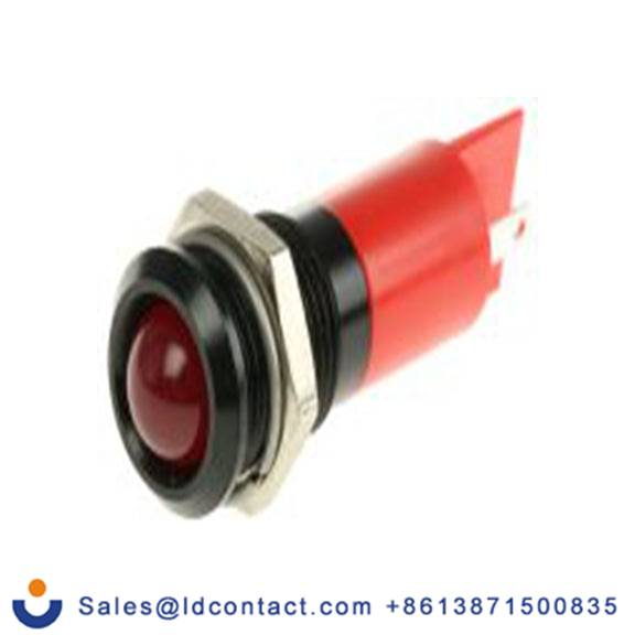 RS PRO 210-103  红色 面板安装指示器, 12 V dc 焊接片端接, 凸型边框