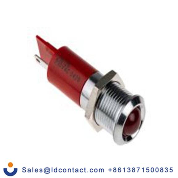 RS PRO 210-125  红色 面板安装指示器, 230 V ac, 凸型边框, 银色边框, IP40