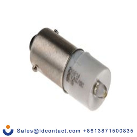 RS PRO 210-614  指示灯, 单芯片, 白色, BA9灯座, Φ10 mm, 24 mm长, 28 V ac/dc