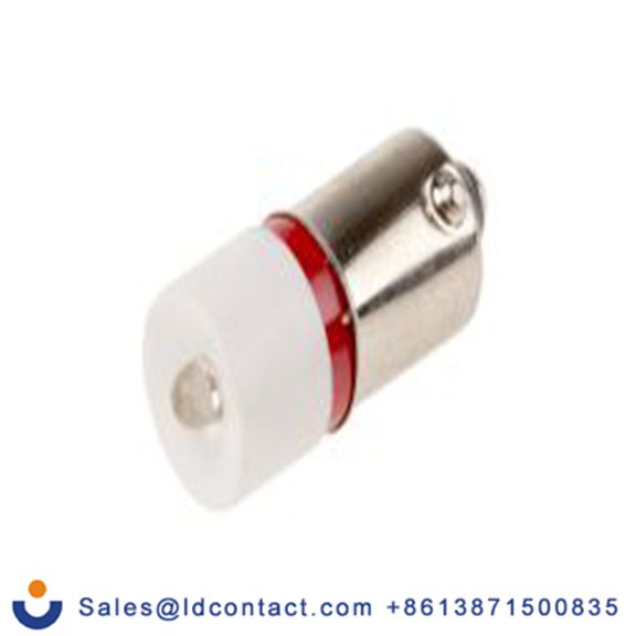 RS PRO 210-636  指示灯, 单芯片, 红色, BA9灯座, Φ10 mm, 24 mm长, 630 nm长, 48 V ac/dc