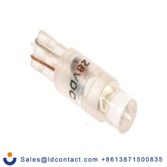 RS PRO 210-800  指示灯, 单芯片, 白色, 楔形灯座, Φ5.75 mm, 16.75 mm长, 28 V dc