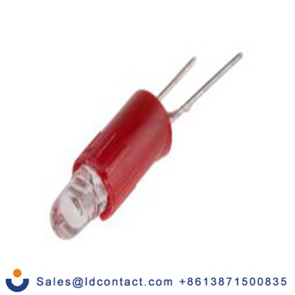 RS PRO 210-816  指示灯, 单芯片, 红色, Φ4.25 mm, 17 mm长, 630 nm长, 24 V ac/dc